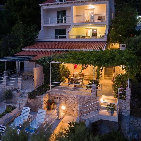 Apartments Ratac Lobrovic With Private Beach And Beautiful Sunset Slano Exterior photo